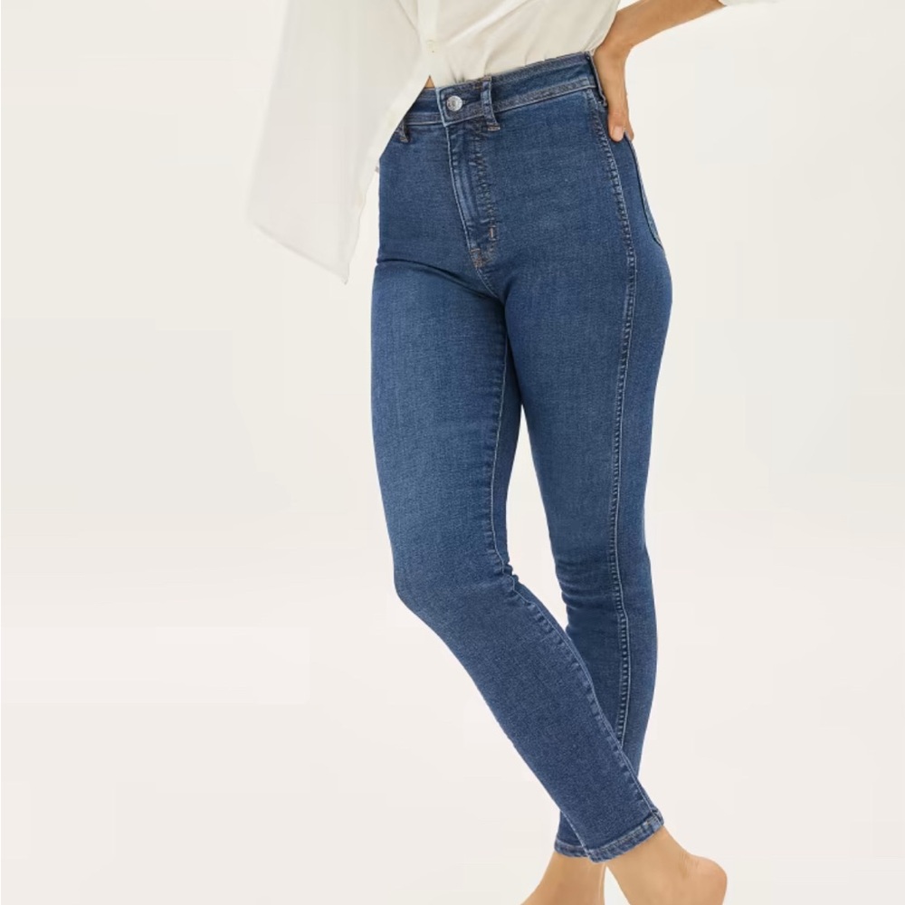 Everlane way high clean front skinny jean